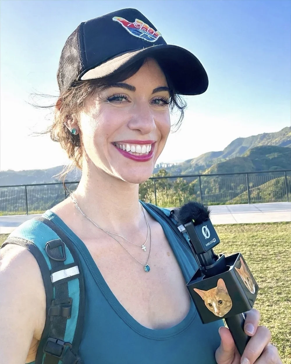 Leah smiling outdoors