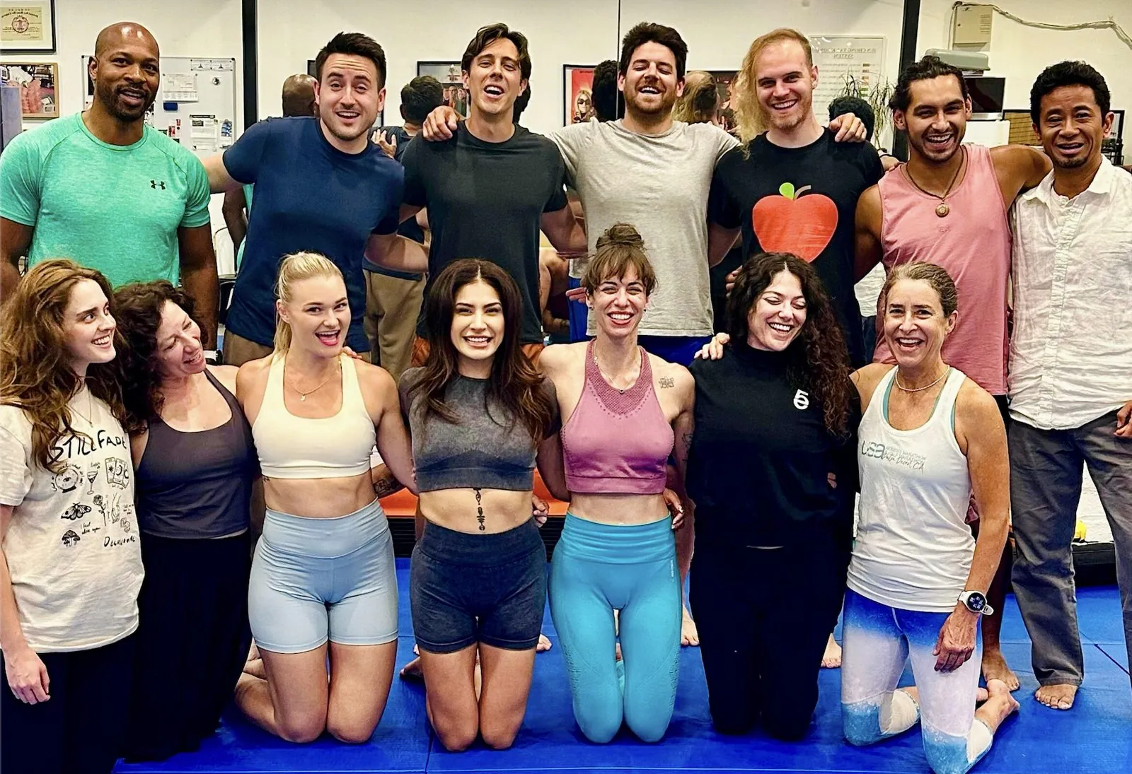 A team after an Envision Yoga corporate session